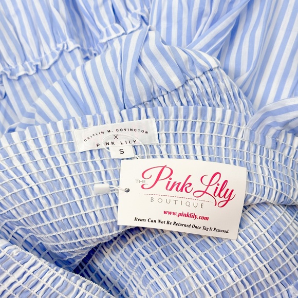 Pink Lily x Caitlin Covington Santorini Striped Maxi Dress - Picture 9 of 10